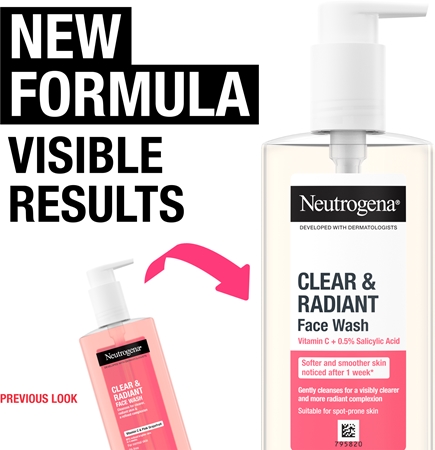 Neutrogena Clear & Radiant tisztító gél