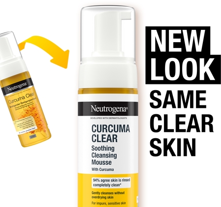 Neutrogena Curcuma Clear nyugtató tisztító hab