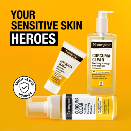 Neutrogena Curcuma Clear nyugtató tisztító hab