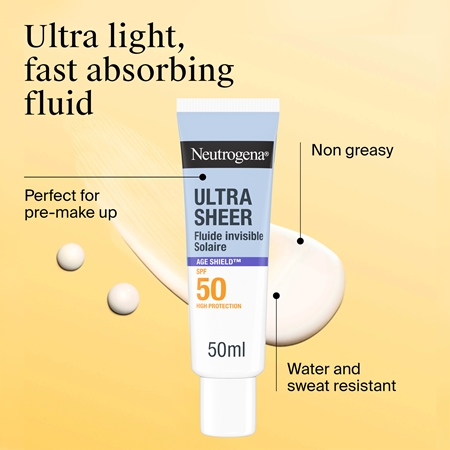 Neutrogena Ultra Sheer Age Shield Ultra Light Fluid SPF 50