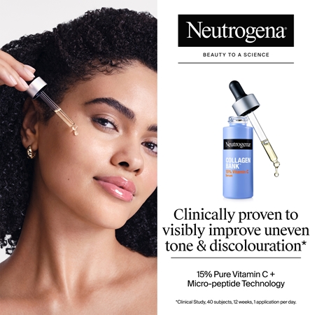 Neutrogena Collagen Bank λαμπρυντικός ορός με βιταμίνη C