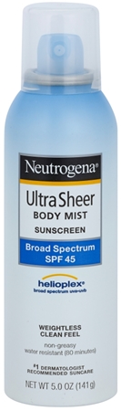Neutrogena Ultra Sheer protetor solar em spray SPF 45