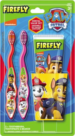 Nickelodeon Paw Patrol Firefly Dental Set dantų priežiūros priemonių rinkinys vaikams