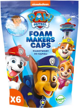 Nickelodeon Paw Patrol Foam Makers Caps spuma de baie pentru copii