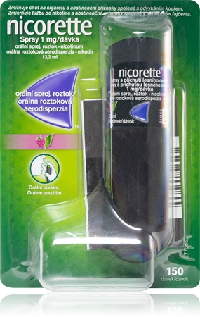 Nicorette Spray 1mg/dáv. lesní ovoce sprej při odvykání kouření