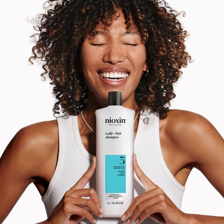 Nioxin System 3 Scalp + Hair Shampoo Šampūns krāsotiem matiem pret izkrišanu