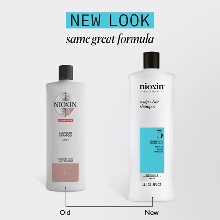 Nioxin System 3 Scalp + Hair Shampoo Šampūns krāsotiem matiem pret izkrišanu