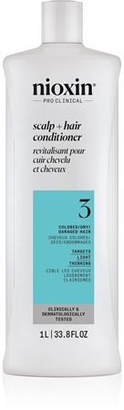 Nioxin System 3 Scalp + Hair Shampoo kondicionáló festett és ritkuló hajra