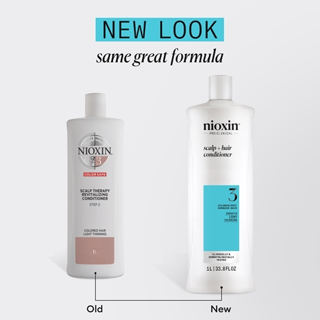 Nioxin System 3 Scalp + Hair Shampoo kondicionáló festett és ritkuló hajra
