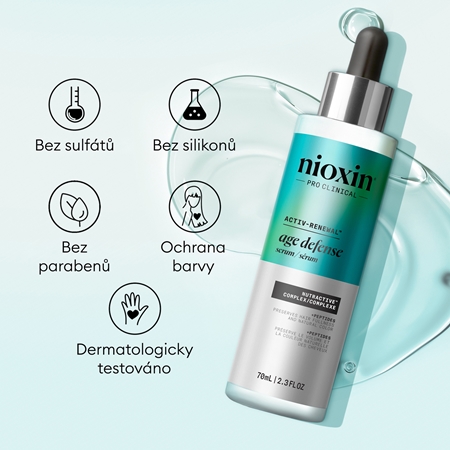 Nioxin Age defense Serum hydratační sérum pro krásné vlasy a pokožku