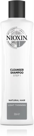 Nioxin System 1 Cleanser Shampoo puhdistava shampoo hennoille ja normaaleille hiuksille