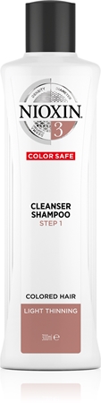 Nioxin System 3 Color Safe καθαριστικό σαμπουάν για βαμμένα αραιωμένα μαλλιά