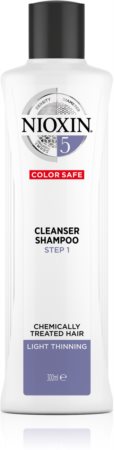 Nioxin System 5 Color Safe Cleanser Shampoo szampon oczyszczający do włosów przerzedzonych, farbowanych