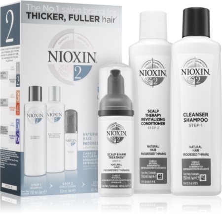 Nioxin System 2 Natural Hair Progressed Thinning lahjasetti (hiustenlähtöön) unisex