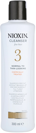 Nioxin System 3 shampoing anti-amincissement modéré stade précoce cheveux fins et traités chimiquement