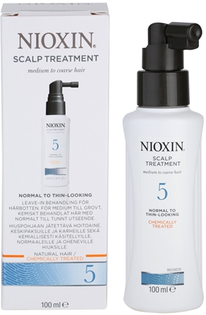 Nioxin System 5 θεραπεία δέρματος Για μέτρια έως σοβαρή αραίωση κανονικών, φυσικών και χημικώς επεξεργασμένων μαλλιών