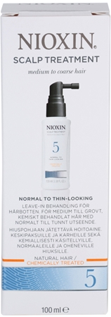 Nioxin System 5 θεραπεία δέρματος Για μέτρια έως σοβαρή αραίωση κανονικών, φυσικών και χημικώς επεξεργασμένων μαλλιών