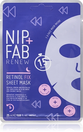 NIP+FAB Retinol Fix máscara em folha para a noite