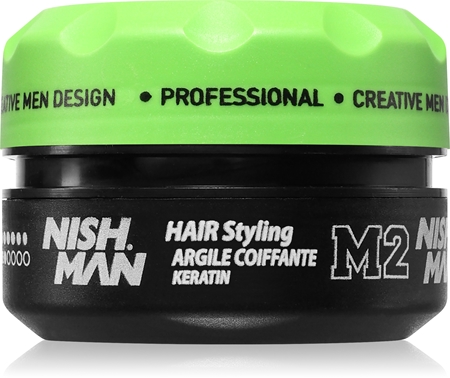 Nish Man M2 Stylingwachs für kurzes Haar mit Keratin