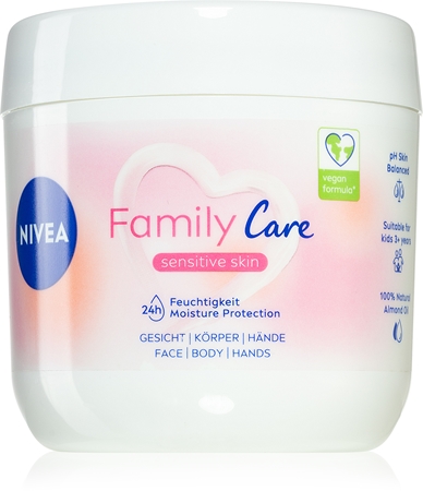 NIVEA Family Care kevyt kosteusvoide kasvoille, käsille ja vartalolle
