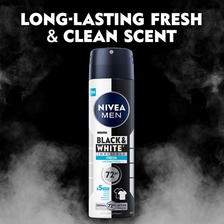 NIVEA MEN Invisible Black & White antitraspirante spray