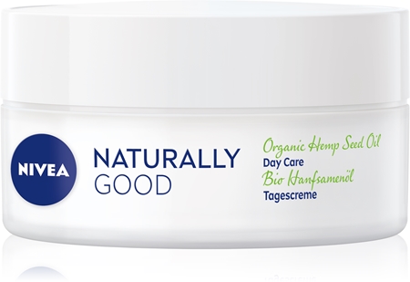 NIVEA Naturally Good Organic Hemp Seed Oil beruhigende Tagescreme mit Hanföl