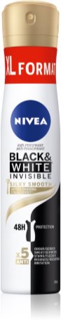 Nivea Black & White Invisible  Silky Smooth spray anti-perspirant pentru femei