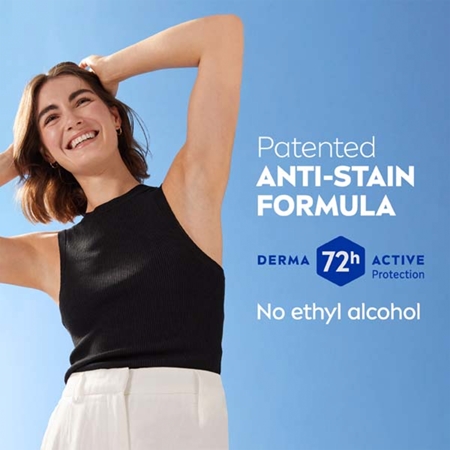 NIVEA Black & White Invisible Clear Antiperspirant Spray economy pack