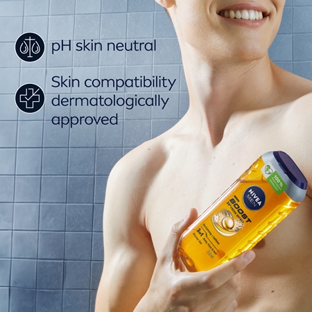 NIVEA Men Active Energy Body Wash for Men