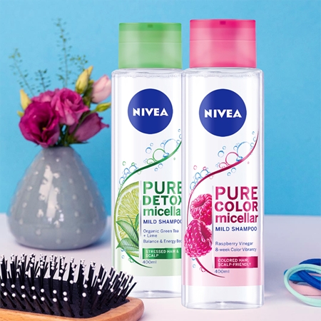 NIVEA Pure Color Micellar Мицеларен шампоан