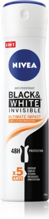 Nivea Invisible Black & White Ultimate Impact spray anti-perspirant pentru femei