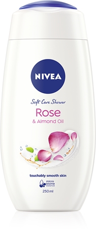 NIVEA Rose & Almond Oil pečující sprchový gel