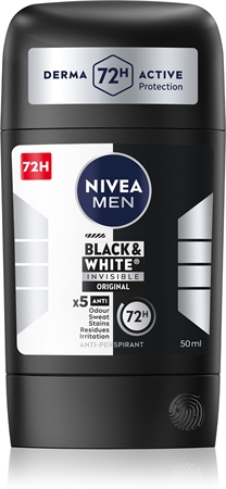NIVEA MEN Black & White Invisible Original anti-transpirant solide pour homme
