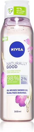 Nivea Naturally Good Wild Rose Duschgel