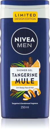NIVEA MEN Tangerine Mule Shower Gel for Face, Body, and Hair