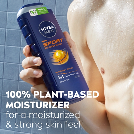 NIVEA MEN Fresh Sport gel de duche com minerais
