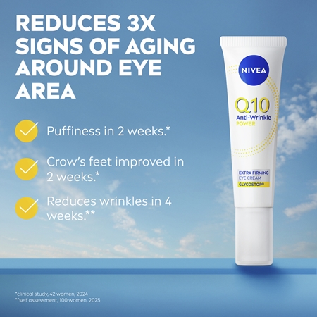 NIVEA Q10 Power spevňujúci očný krém proti vráskam