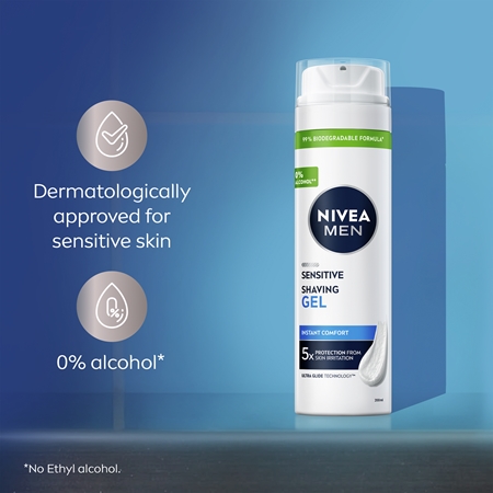 NIVEA MEN Sensitive gel na holení pro citlivou pleť pro muže