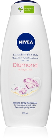 NIVEA Diamond & Argan Oil кремовий гель для душу та ванни максі