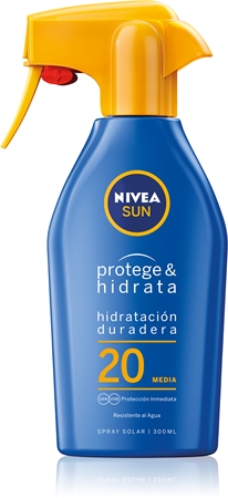 NIVEA SUN Protect & Moisture hydratačný sprej na opaľovanie SPF 20