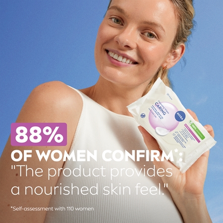 NIVEA Face Cleansing Gentle Cleansing Wipes with almond milk