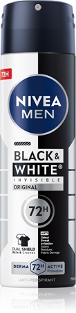 NIVEA MEN Invisible Black & White Antiperspirant Spray for men