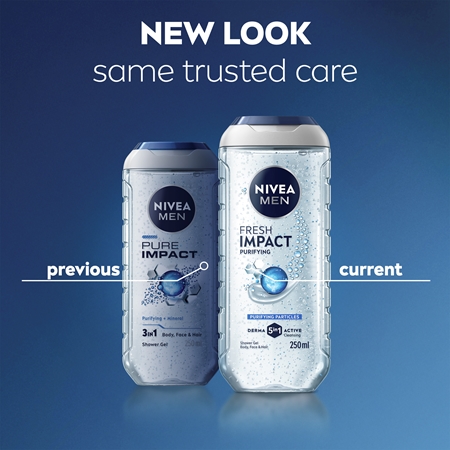 NIVEA MEN Pure Impact Brusegel til mænd