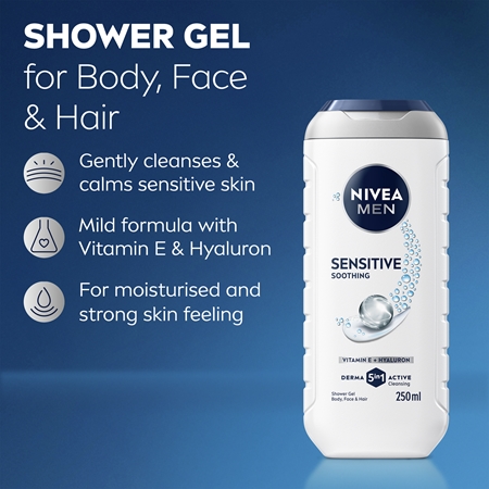 NIVEA MEN Sensitive shower gel for men