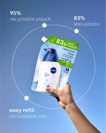 NIVEA Creme Soft tekoče milo nadomestno polnilo