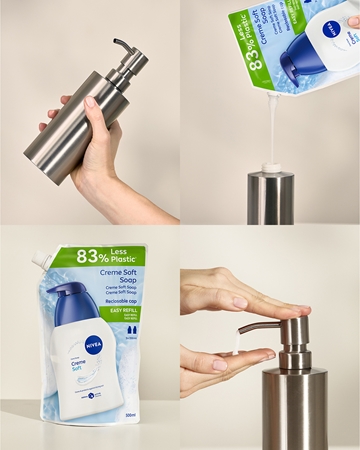 NIVEA Creme Soft tekoče milo nadomestno polnilo