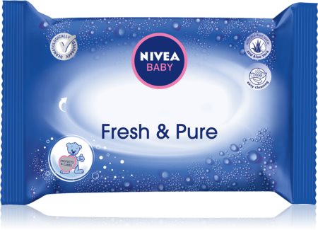 Nivea Baby Fresh & Pure tisztító törlőkendő Aloe Vera tartalommal