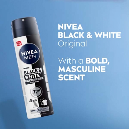 NIVEA MEN Invisible Black & White izzadásgátló spray uraknak