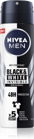 Nivea Men Invisible Black & White antitranspirante em spray para homens
