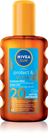 NIVEA SUN Protect & Bronze olej na opalování podporující zhnědnutí SPF 20